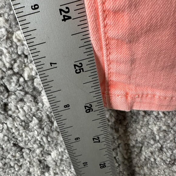 Current/Elliott Jeans Womens 26 Coral Pink Skinny Leg Ankle Made in USA Denim - Picture 7 of 8